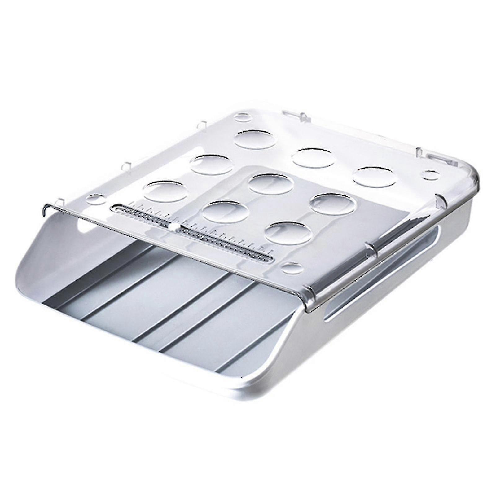 Egg Storage Box Single Layer With Lid Large Capacity Plastic Transparent Egg Case