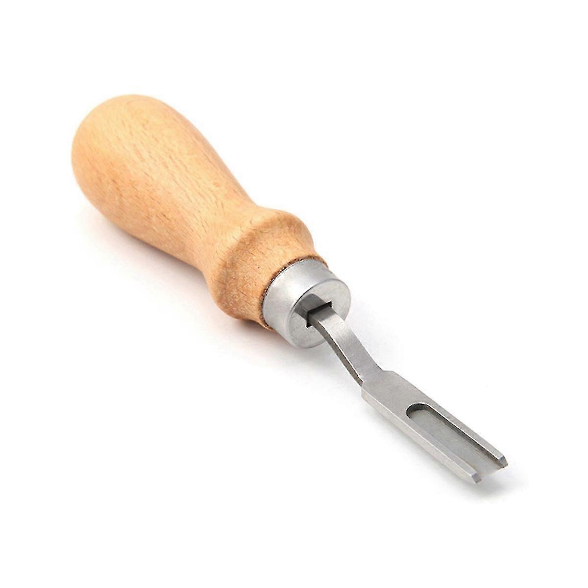 Oblique Width Edger Diy Hand Leather Carving Tool Wide Mouth Thinning Knife Leather Edge Bevel Tool