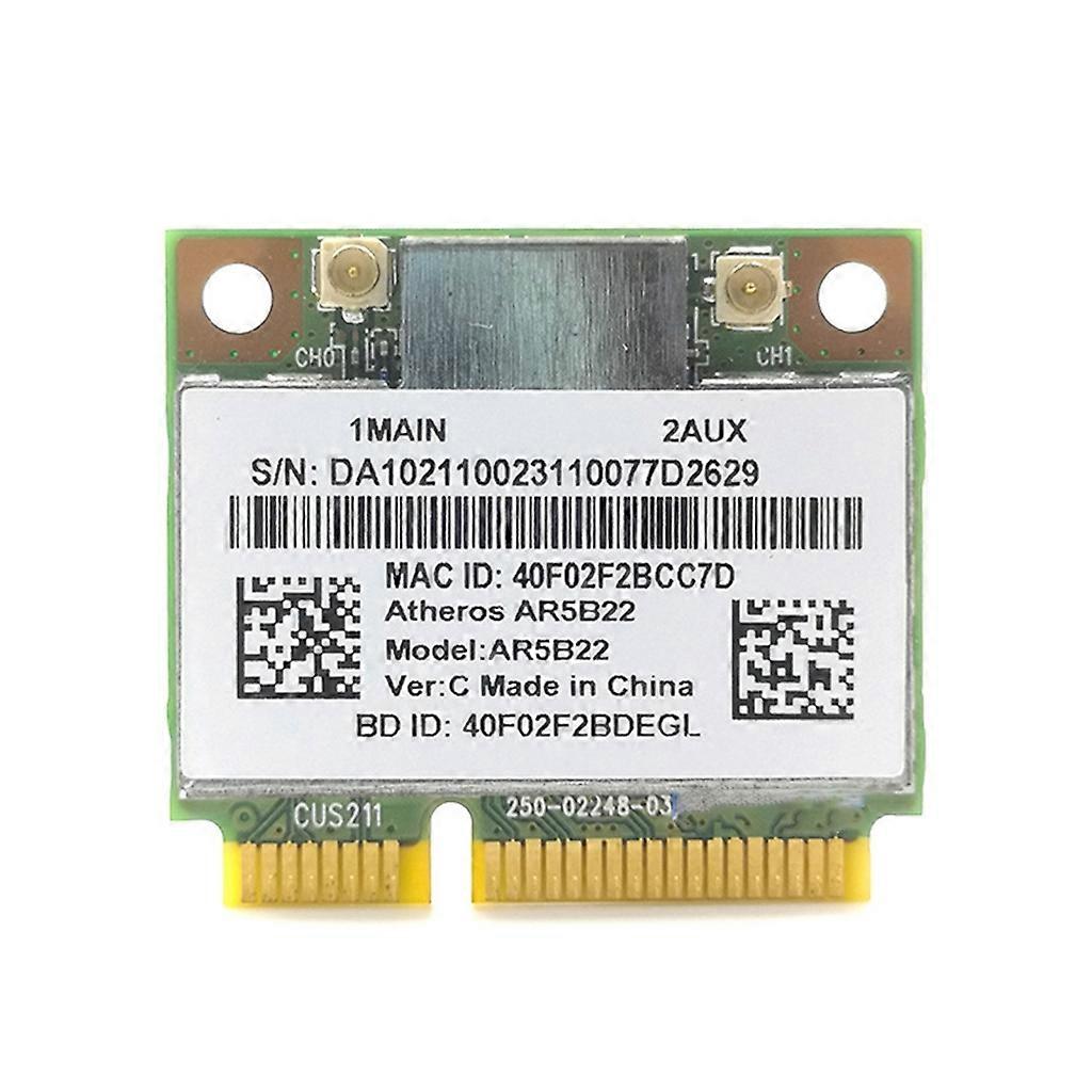 بطاقة شبكة MINI PCIE مزدوجة النطاق AR5B22 BT4.0 2.4 / 5 جيجا هرتز 300 ميجا واي بطاقة WLAN واي فاي محول شبكة لاسلكية ل Y400 Y500 Y410P