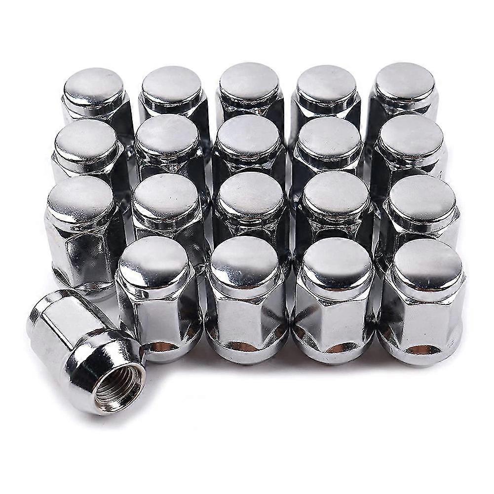 20 écrous de roue 14 x 1,5 - 19 mm - 1,38 pouce de hauteur - 3/4 pouce - hexagonaux chromés - pour modèles 1999-2021 150