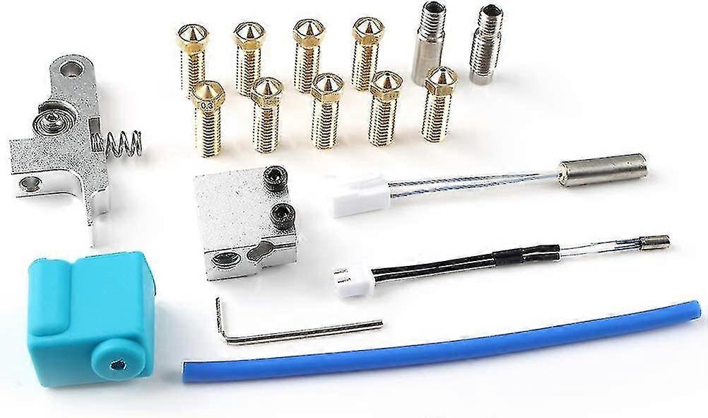 3D طابعة كيت قطع غيار الملحقات صالح للمدفعية Sidewinder X1 وعبقرية طابعة 3D فوهة سيليكون كم الرقبة قبضة الثرمستور أنبوب الحرارة كتلة الحرارة