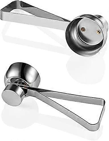 Egg Cracker Topper, Stainless Steel Egg Opener Eggshell Cutter Kitchen Remover Tool for Raw/Soft Hard Boiled Egg(2pcs,sliver)