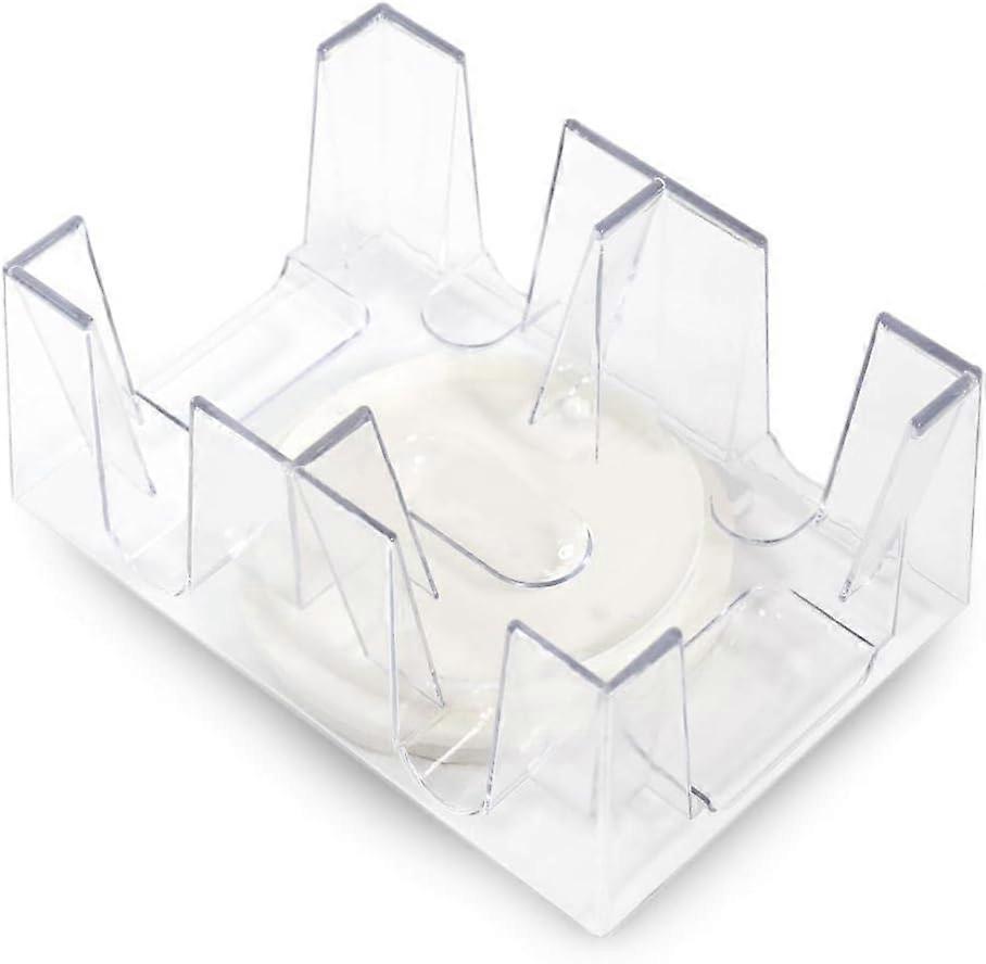 2/6 Deck Game Card Holder Stand Revolving Rotating Canasta Playing Card Tray