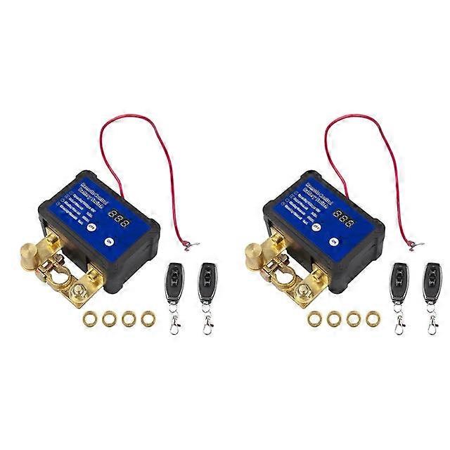 Dc12v 240a Battery Disconnect With 2 Remote Control Voltage Display Automatic Power Shut Off Switch For Suv