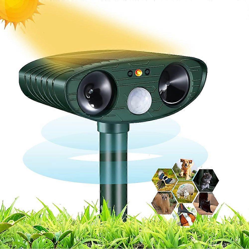 Ultrasonic Cat Repeller, Solar Powered Mouse Exterminator with Motion Sensor