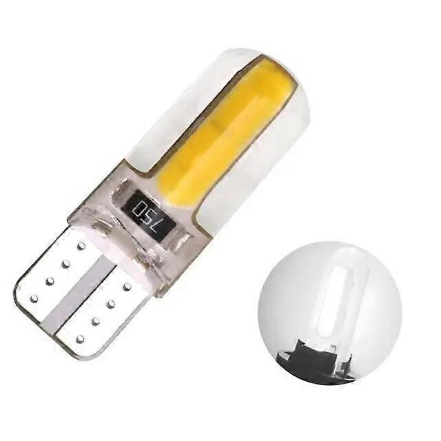 1 Pcs DC-12V T10 Car COB LED Light Bulbs Silicone Shell 100LM Super Bright Auto Wedge Parking Light Turn Side Lamps Signal Light