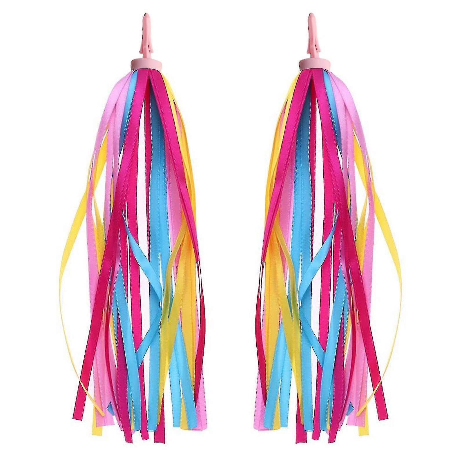 Kids Bike Handlebar Streamers - Easy To Install Bicycle Grips Tassels For Children And Baby Carrier Accessories
