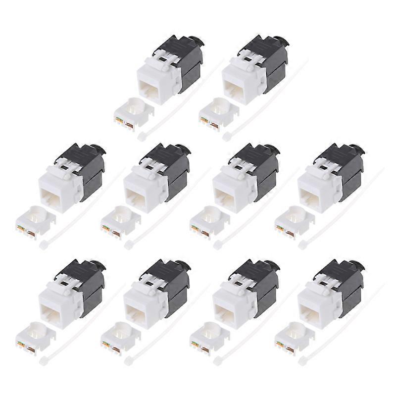5PCS CAT6 Rj45 Gigabit Ethernet Connector Network Module RJ45 Tool Free Plug