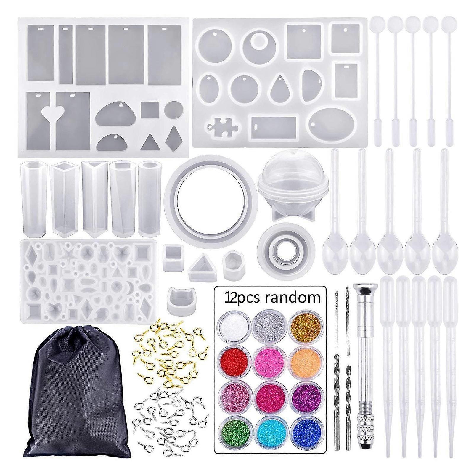 Silicone Mold Casting Tool DIY Soft Reusable Earrings Craft Making Mold Set for Daily Life