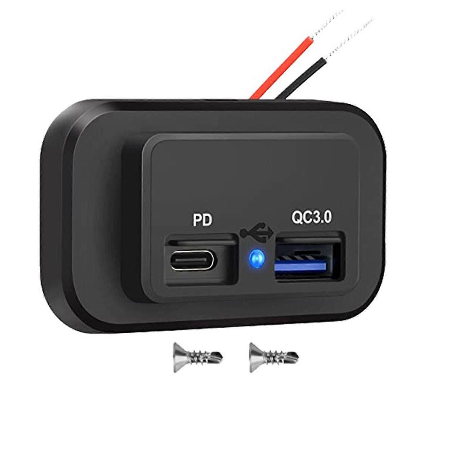 USB Car Charger Socket Dual USB Charging Socket Charger Socket 4.8A Dual USB Quick