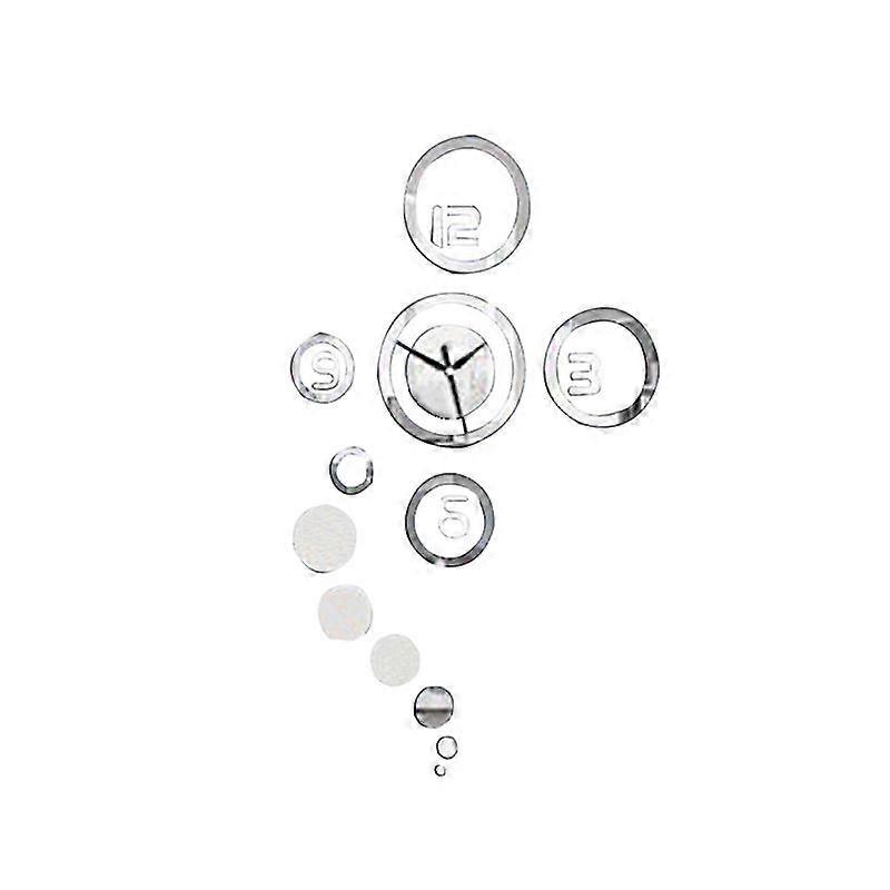 Vinyl Mirror Clock For Time Keeping-c