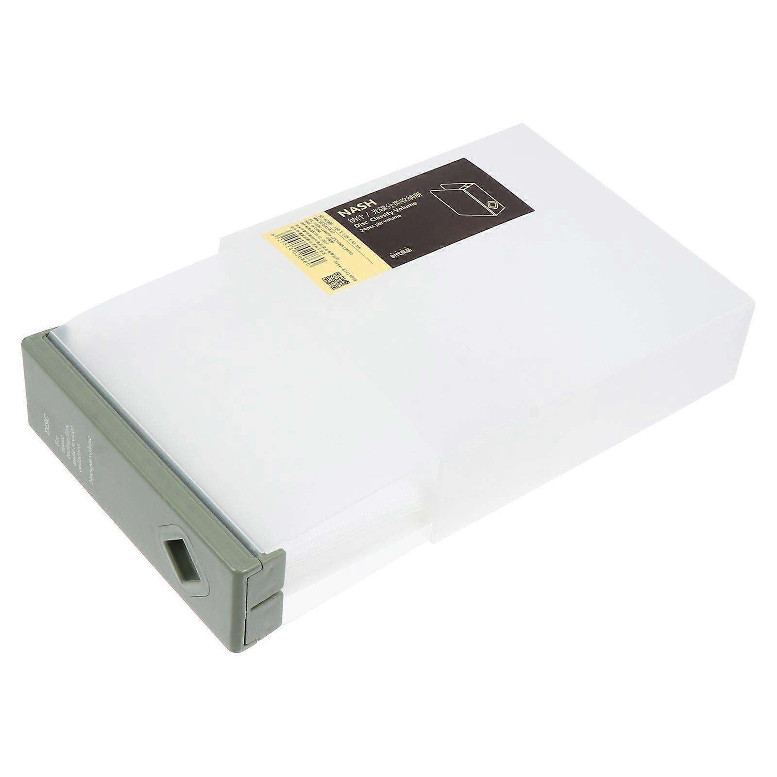 1Pc 24 Pieces CD Optical Disks Dedicated Storage Box for Bedroom Home Vehicle