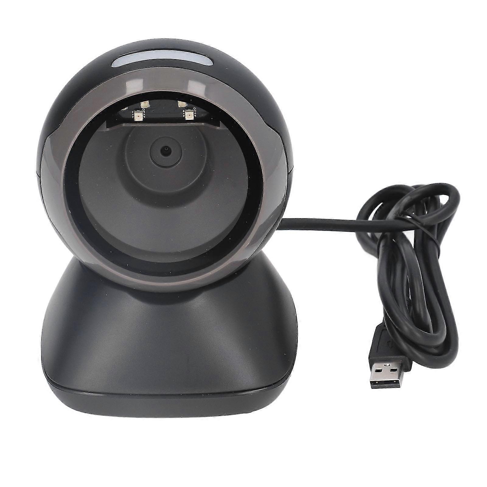 USB Wired Desktop Barcode Scanner for Supermarket Cashier Payment 5V DC