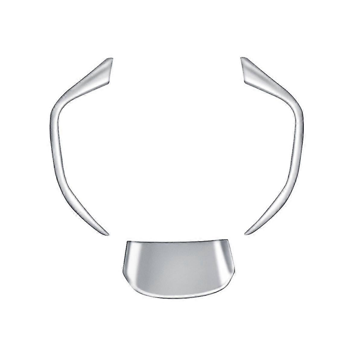 3pcsset Car Dumb Silver Steering Wheel Decoration Cover Trim Sticker For Prius 60 Series 2022-2023