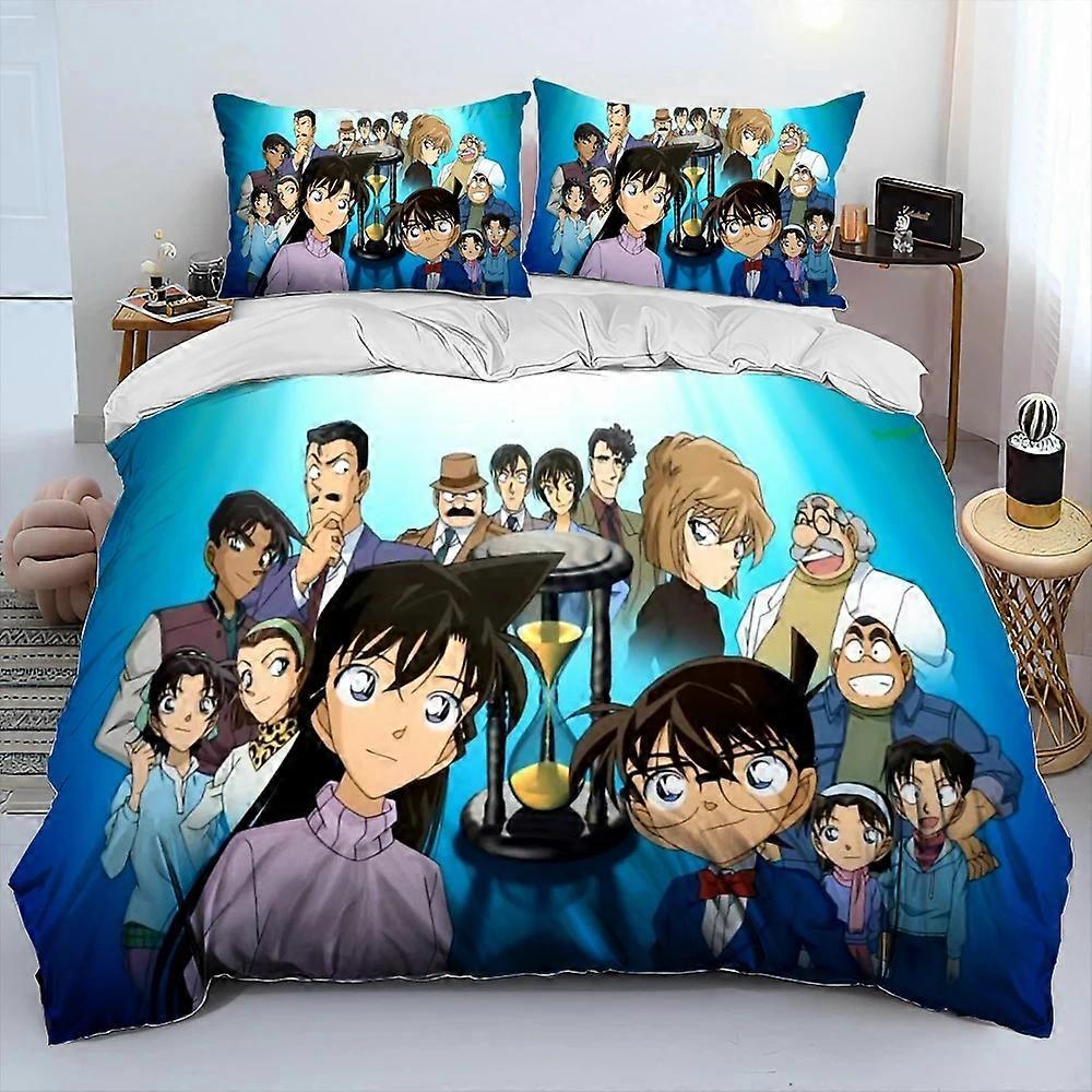 m6 Lakan Anime Detective Conan tecknad sängkläder, påslakan sängkläder set påslakan örngott, pojkar flickor vuxna lakan ggt6