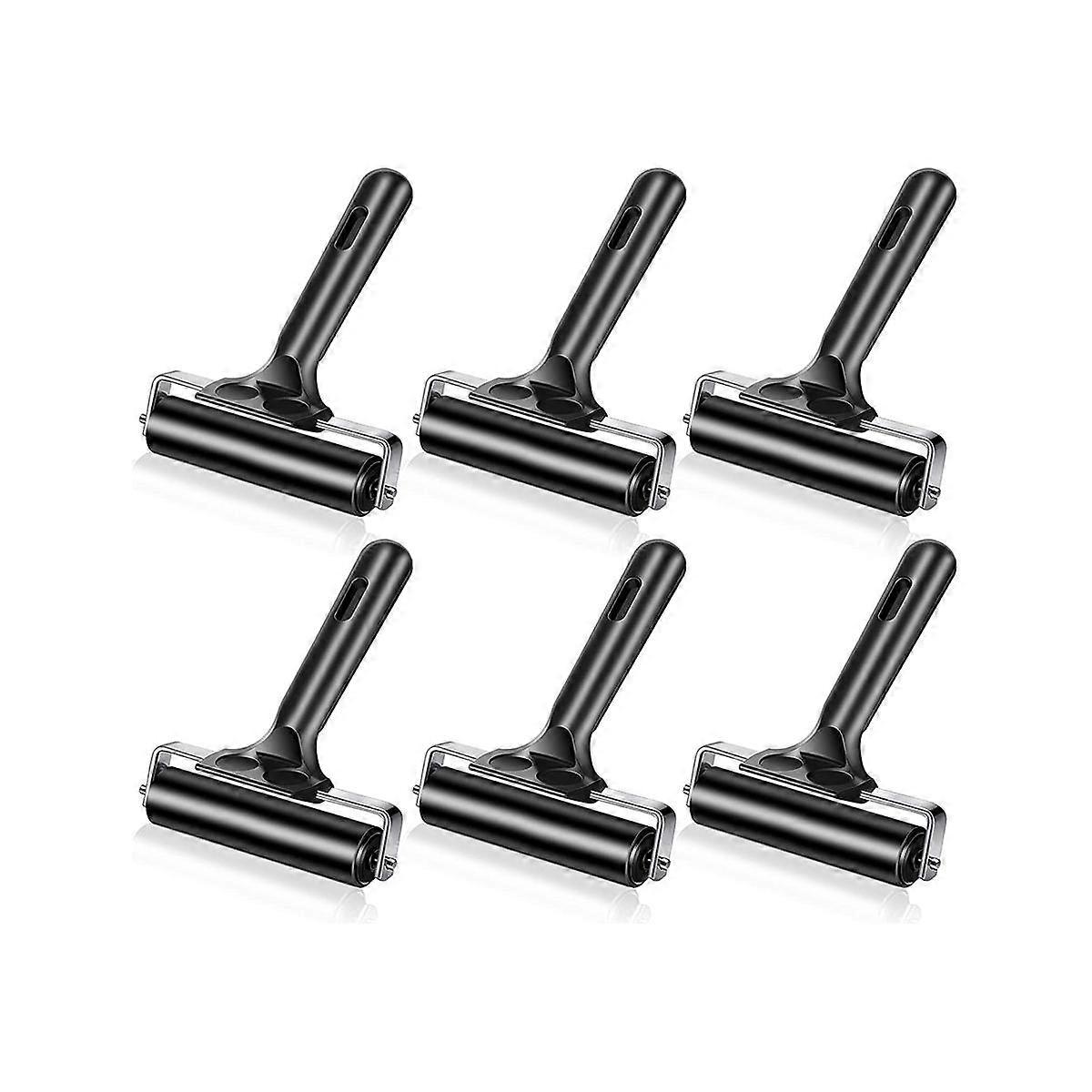 6Pcs for Crafting 2.2 and 4 Inch Roller Vinyl Roller Tool for Printing Printmaking Art Crafting Ink