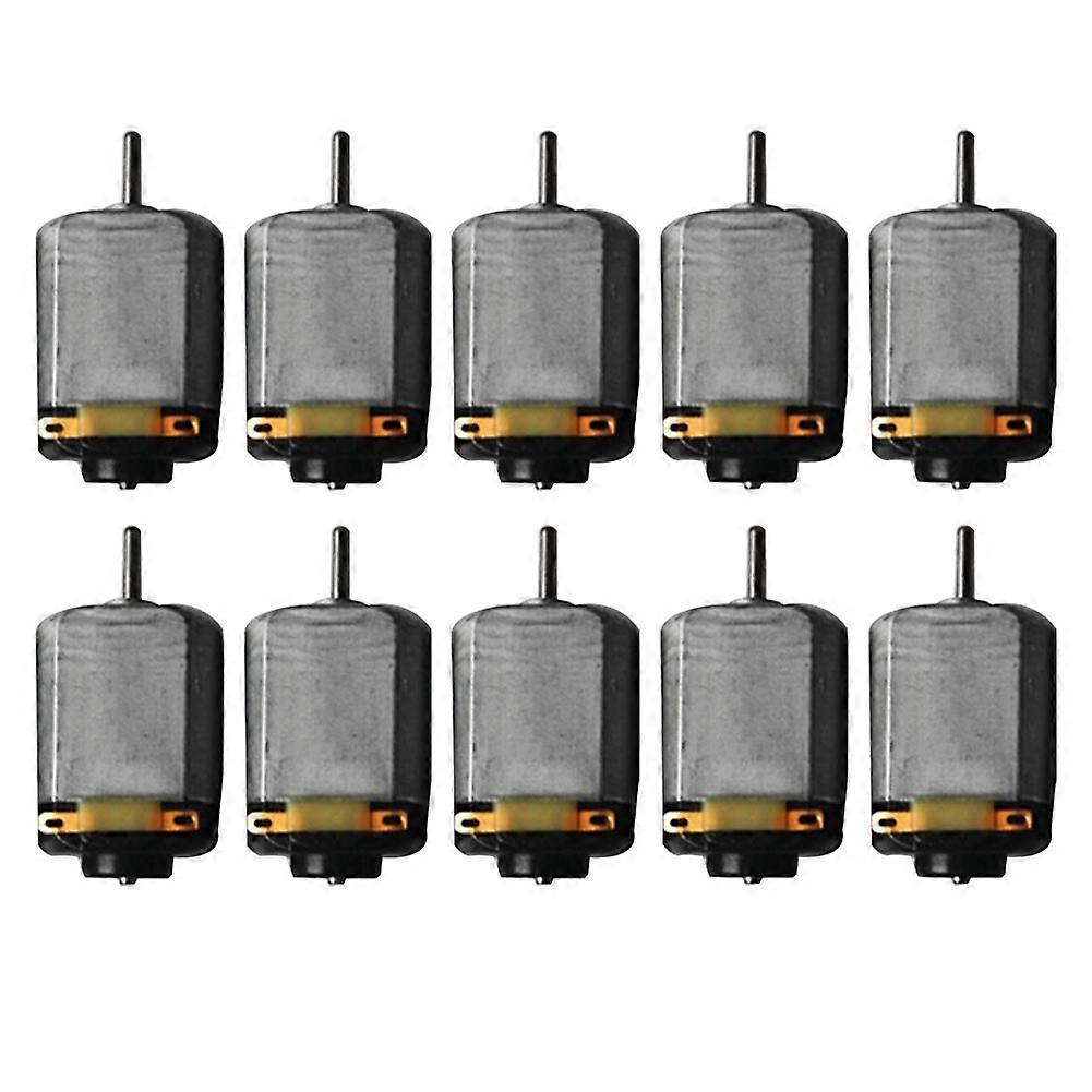 10 Pcs Mini 130 DC Motor Strong Magnetic Brushed Electric 25000 RPM Cars Toys Electric Motor, DIY R