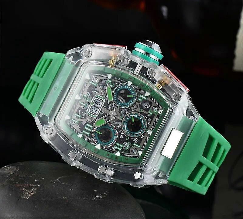 Top AAA Luxury 6-pin automatic RM Multi-function movement watch Transparent men's and women's watches