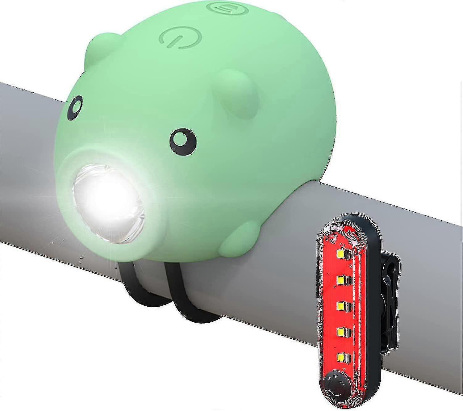 Korna İşlevli Bisiklet Işıkları Ve Kuyruk Işıkları, usb Şarj Edilebilir Bisiklet Işık120 Desibel Hoparlör