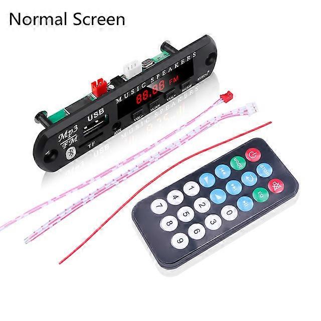 Universal Bluetooth 5.0 Receiver Car Kit 12V 5V Car layer Decoder Board Color Screen FM Radio Module TF USB 3.5 Mm AUX AMP3 Pudi