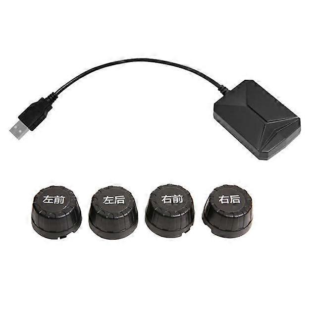 USB AndroidCar Vehicle Sensors Tire Pressure Monitoring System Display 4 Internal external s Navigation Tyre Alarm