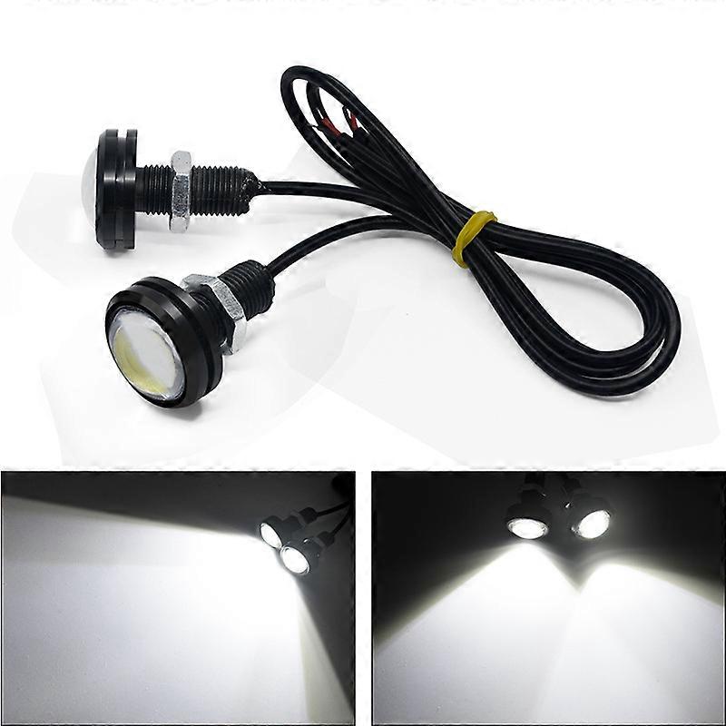 2X 7 Colors 18 MM Car Eagle Eye DRL Led Daytime Running Lights LED 12V Backup Reversing Parking Signal Automobiles Lamps