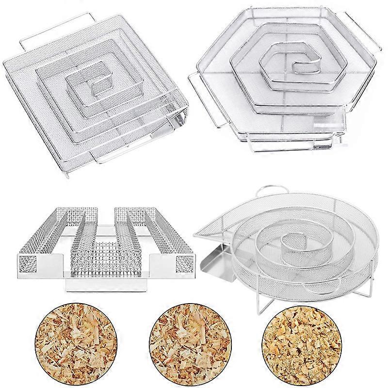 Cold Smoke Generator For BBQ Outdoor Grills Or Smoker Wood Dust And Cold Smoking Salmon Meat Burn Cooking Stainless Bbq Tools