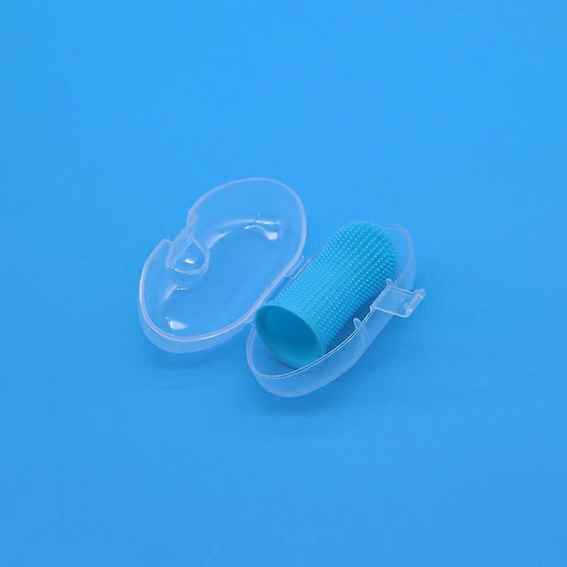 Blue Dog Toothbrush, Finger Toothbrush Kit (2 Pack), Fully Wrapped Bristles, Easy to Clean Teeth, Dental Care for Puppies, Cats and Small Pets