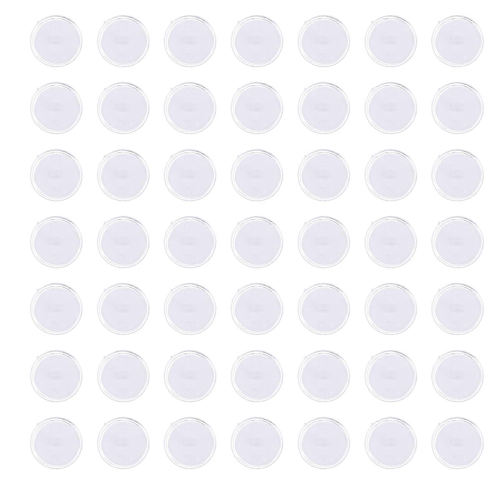 100pcs Adhesive Ceiling Hooks Transparent Sticky Hook Non-marking Traceless Hook