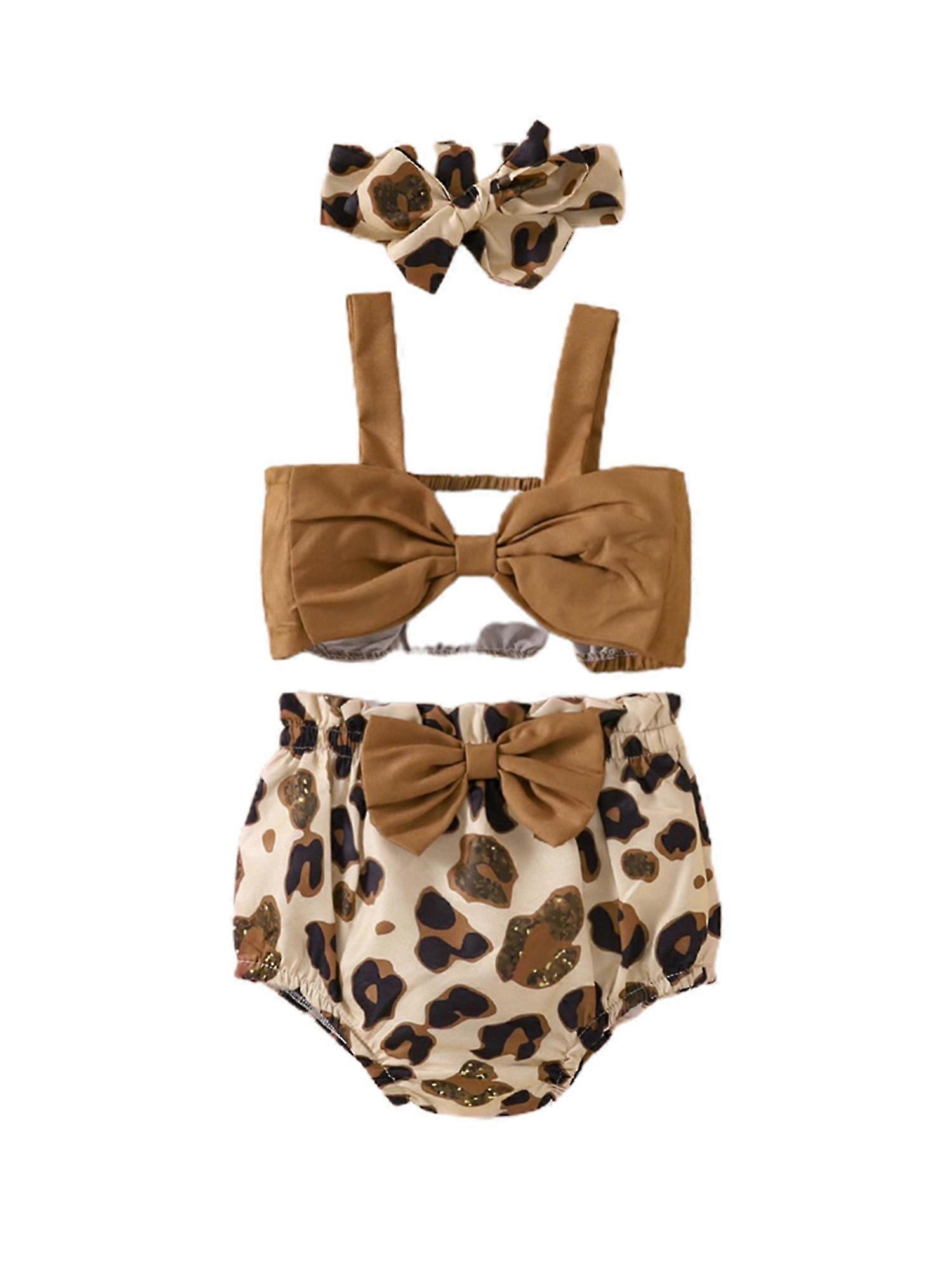 3-18 meses Chicas Top Pants Headband Outfit Set