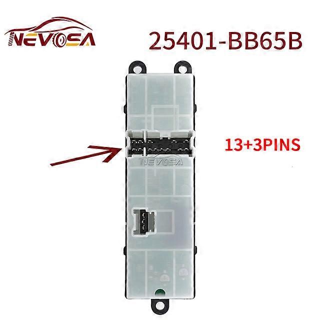 25401-BB65B For Nissan Qashqai J10 Navara D40 Pathfinder R51 Car Power Window Control Switch Button 25401-JD001 25401BB65B LHD