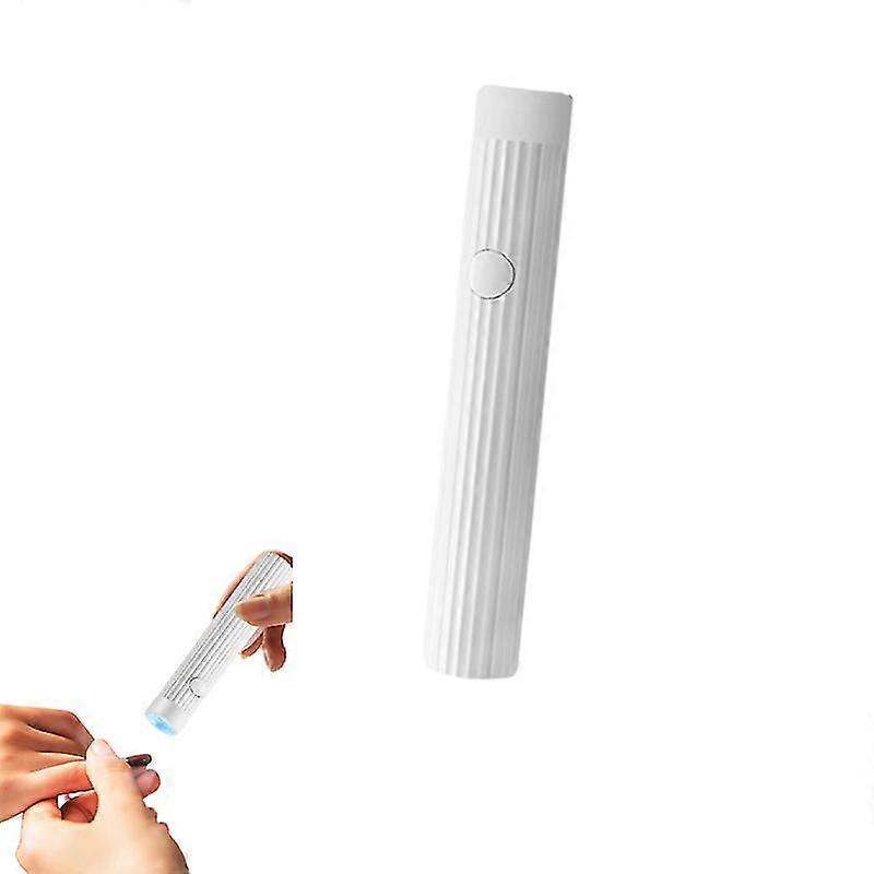 1pc Handheld Portable Nail Art Lamp With Timer Functionwhite