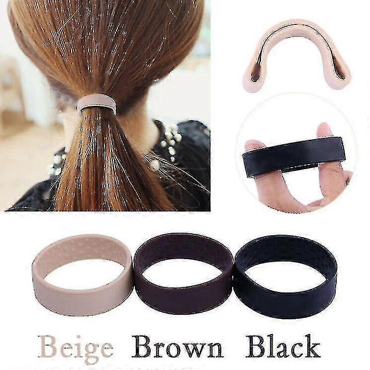 أسود قابل للطي واحد واسعة المهر الفرقة مقطع واسع المهر الشعر الفرقة يا الشعر ربطة عنق باند