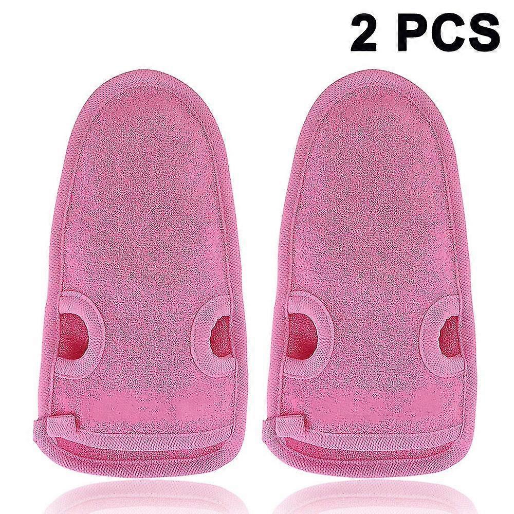 2pcs Exfoliating Gloves,tan Scrubbing Remover Cleansing Gloves