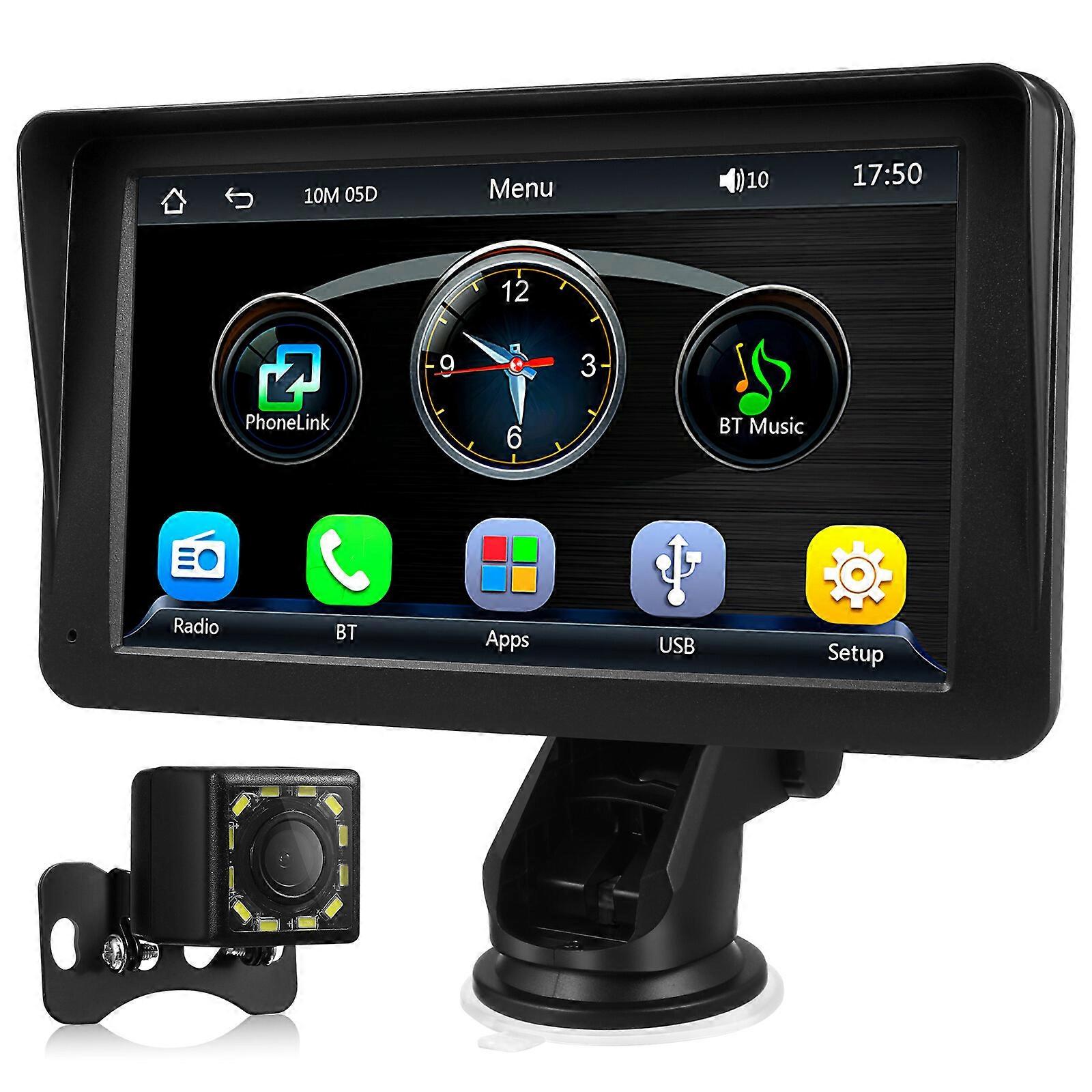 1 Set Car Radio And Reverse Camera Rear Touch Screen Car Radio Wireless 7 Inch Mp5 Player