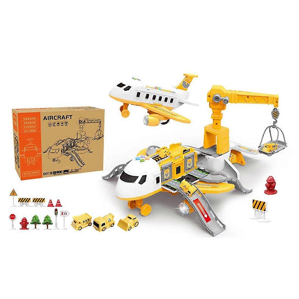 Kids Simulation Pull Back Plane Portable Slide Car Toy
