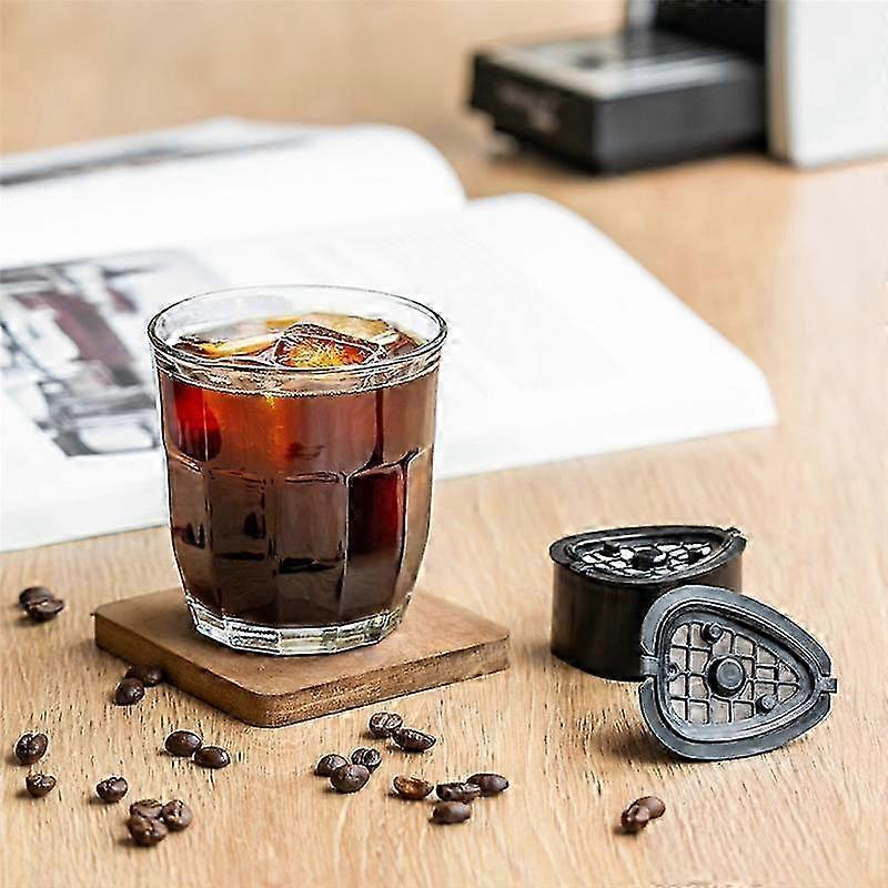 2-in-1 Coffee Capsule Pod For Nestle 9662.62 Refillable Filter Pod Replacement Coffee Capsule Tea With Spoon Brush