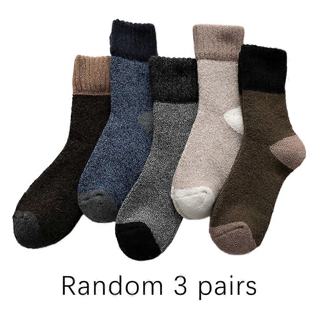 3/5 par varma ullstrumpor vintervarma handstickade strumpor utmärkt present för vinterdagar