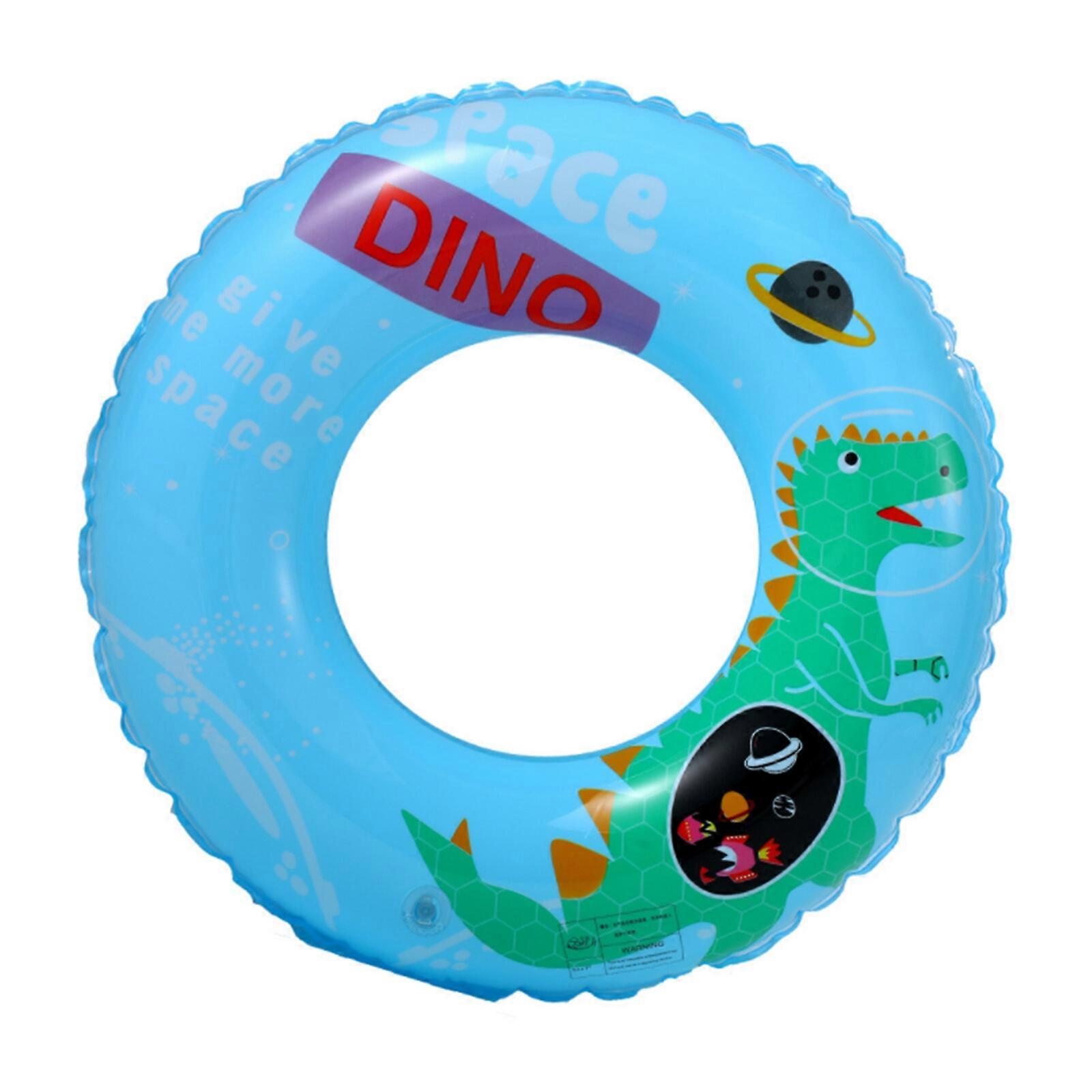 Inflatable Swimming Ring with Cute Dinosaur Pattern for Kids and Adults - Perfect Summer Pool Float Toy