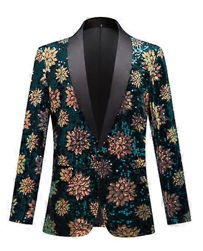 Men's sequined casual stage trim suit jacket