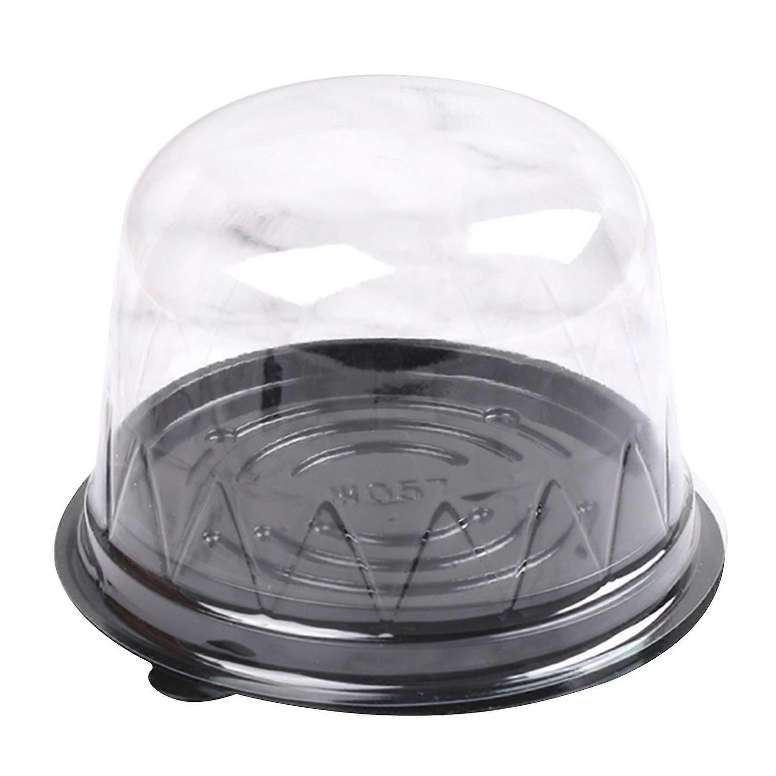 50Pcs κουτί Mooncake γύρω από DIY διαφανή βαθιά εξαρτήματα κουζινών εμπορευματοκιβωτίων cupcake θόλων