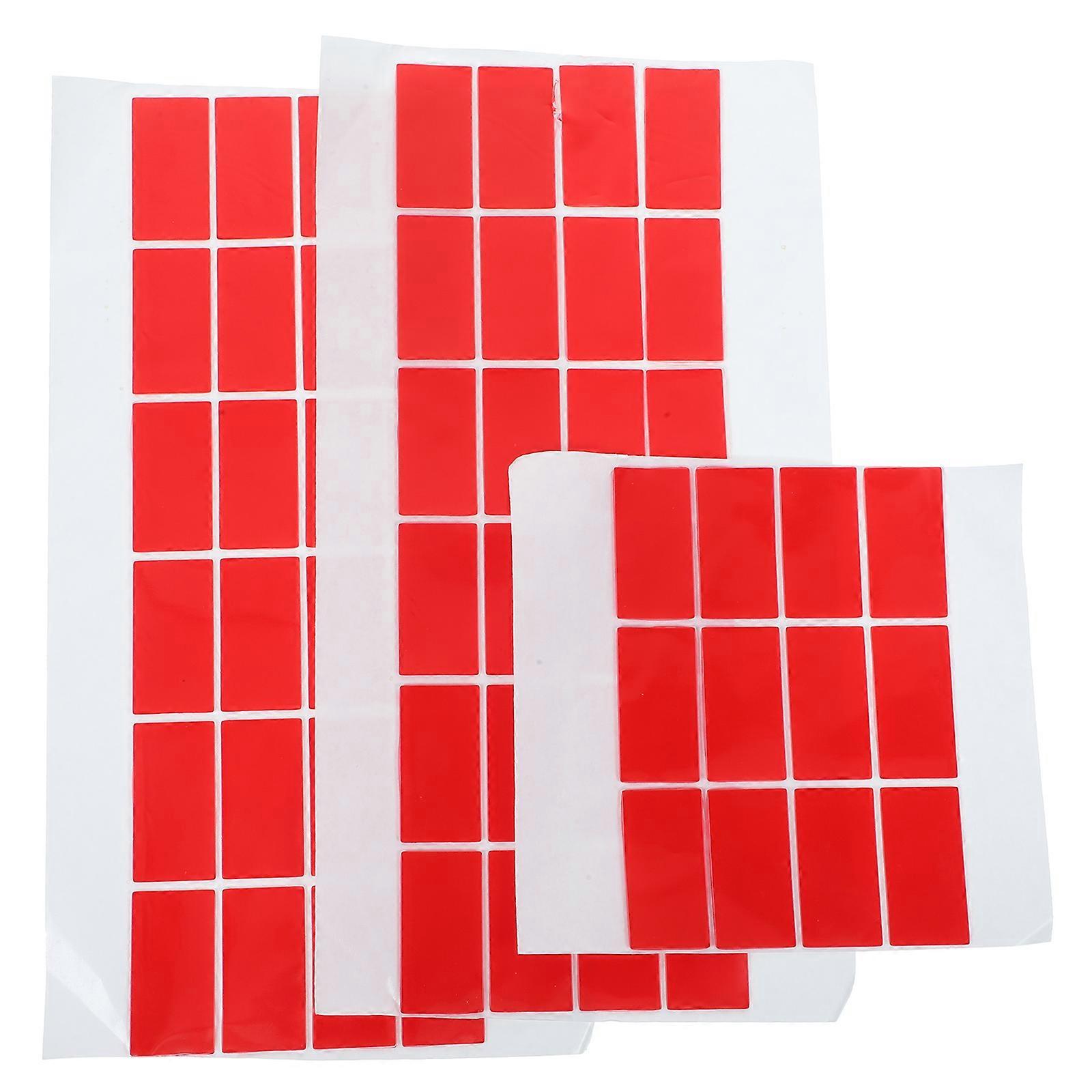 60pcs Clear Square Stickers Double Sided Adhesives Square Stickers DIY No Traces Square Adhesive