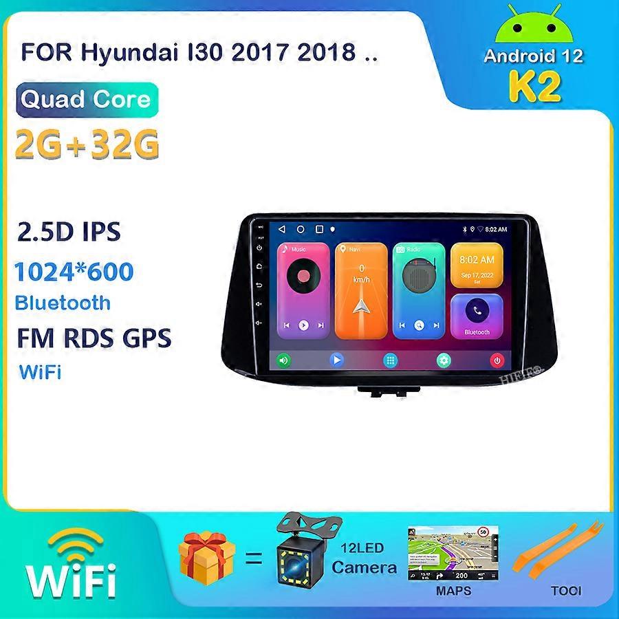 Carplay 2 Din Android 12 Car Radio For Hyundai I30 2017-2021 Car Gps Navigation Multimedia Audio Auto Head Unit Stereo Autoradio