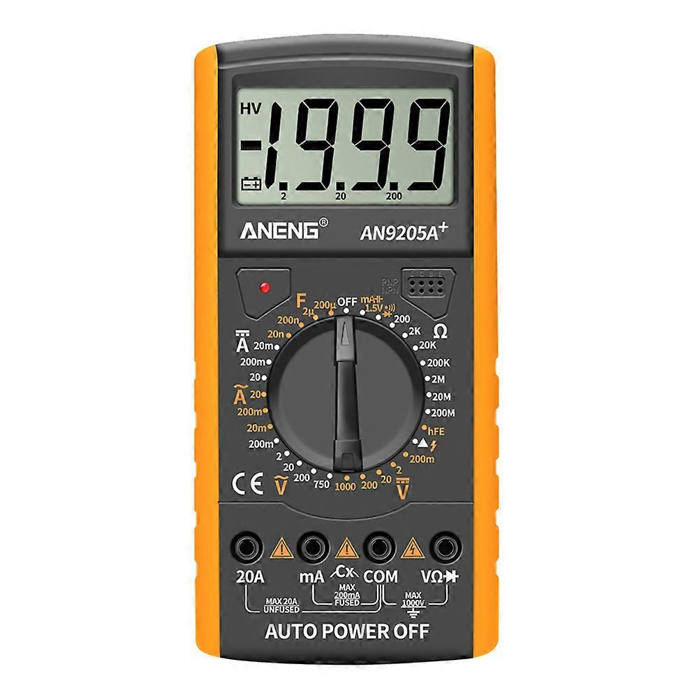 2023 NewDT9205A+ Multimetro digitale con tester a transistor, misuratore di prova ESR e NCV, multimetro analogico a gamma automatica