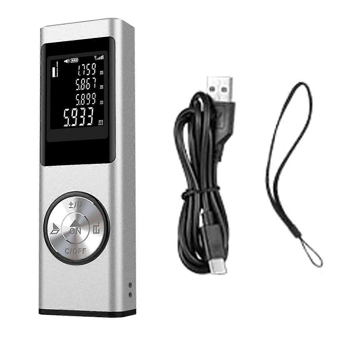 40M Smart Digital Laser Distance Meter Range Portable Rangefinder Range Finder Mini Handheld Distance Measuring Tool