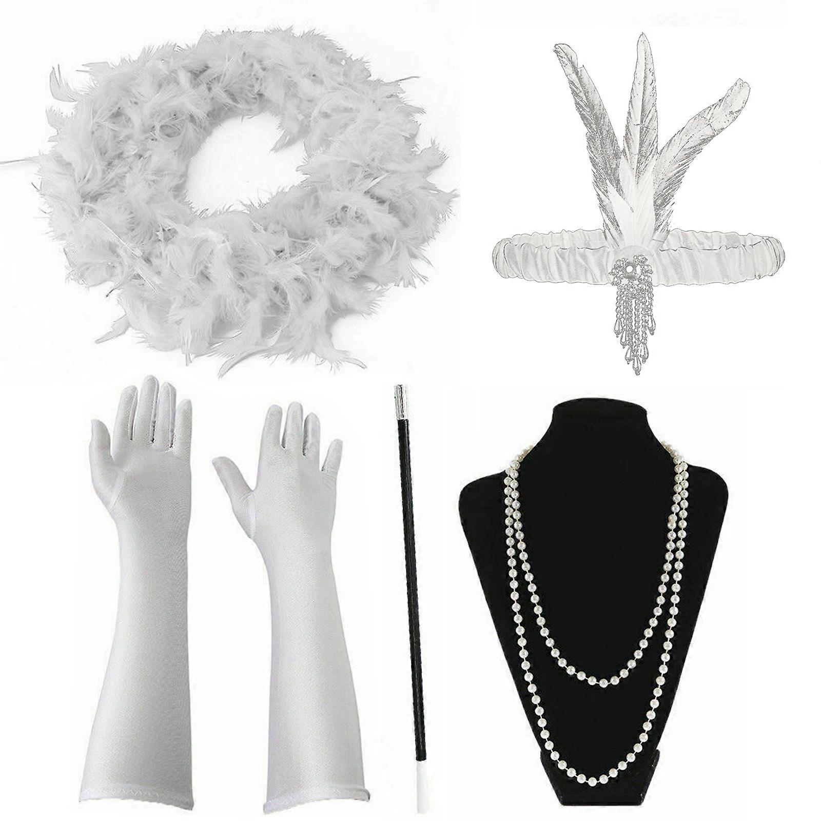 Naisten Gatsby-naamiaisasusteet Flapper 1920-luvun Charlestonin tyttöjen pukusetti