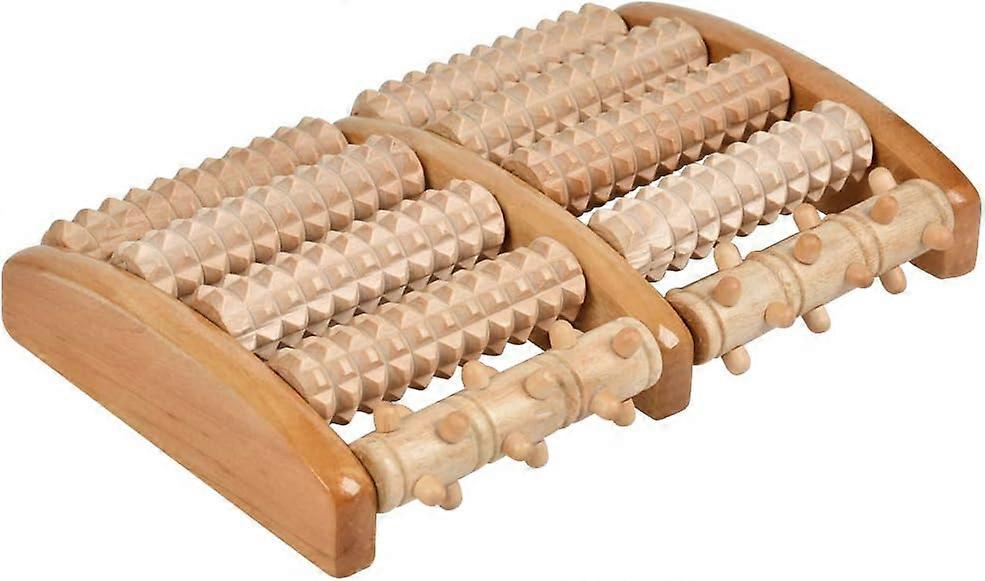 Solid Wood Kick Scooter Foot Massager Roller