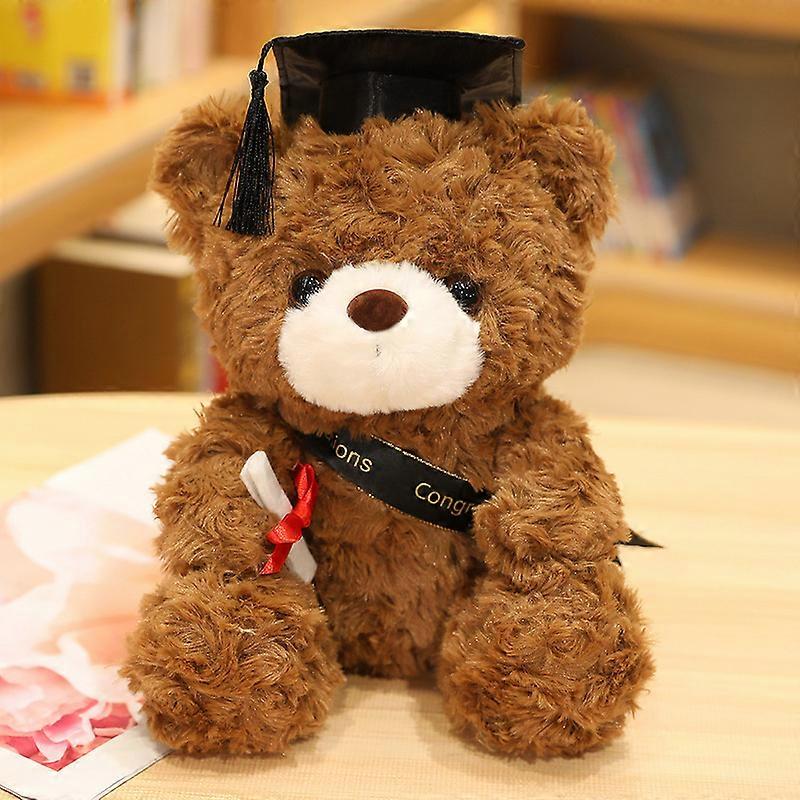 23/28cm Cute Bear Plush Toy Stuffed Soft Kawaii Teddy Bear Animal Dolls Graduation Gifts for Kids Children Student Girls