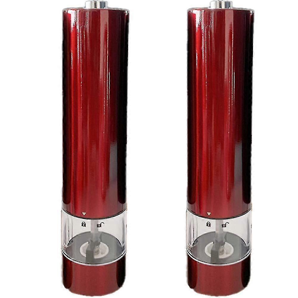 Electric Salt And Grinder Set, Automatic Handed Operat,ceramic Grinder, 2 Pack