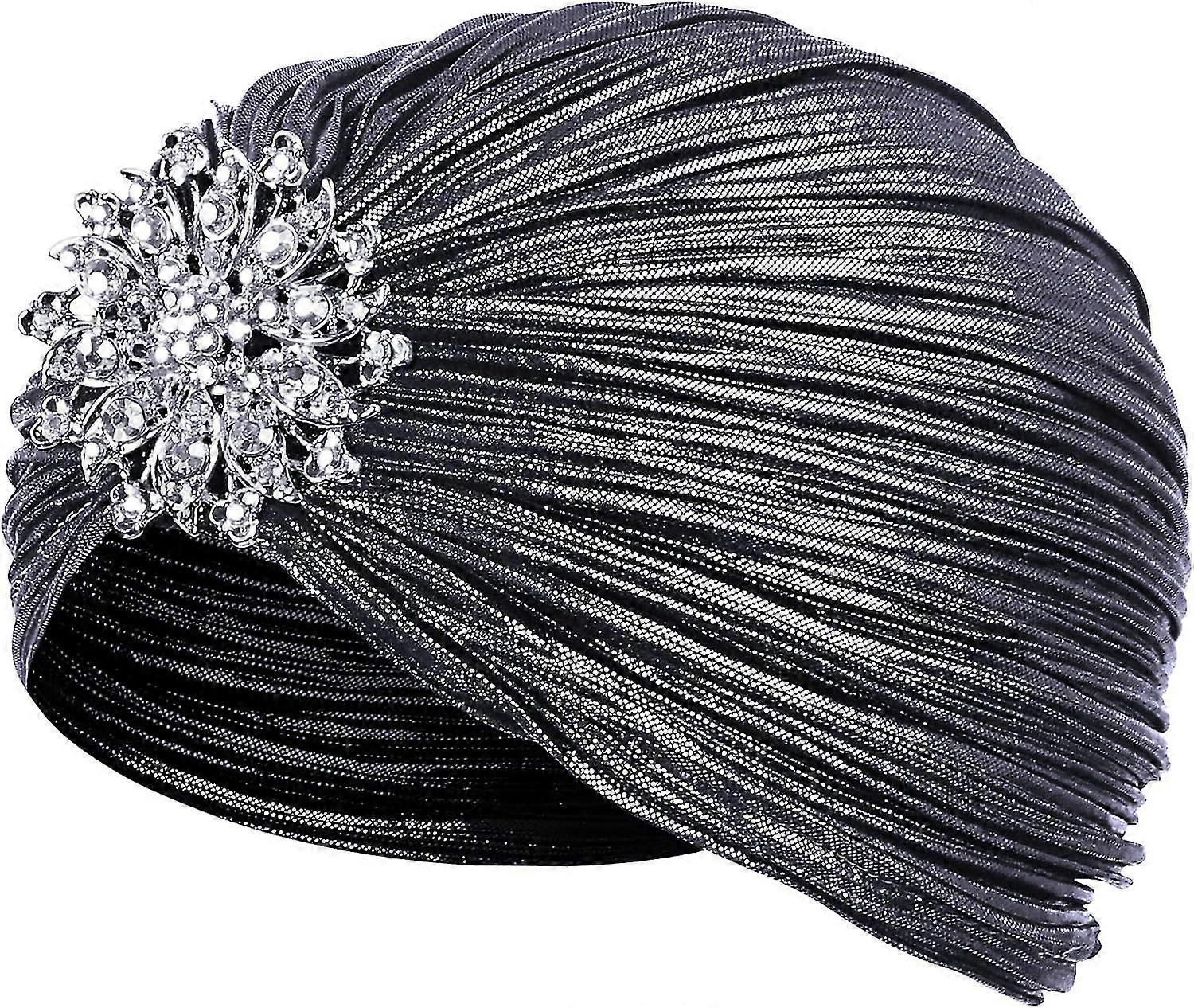 1920 -luvun Gatsby -päähine Kristalli Roaring 20 -luvun puvut Asusteet Flapper Cap Exotic Hair Wraps